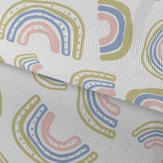 Childlike Multi-color Rainbow Waterproof Oxford