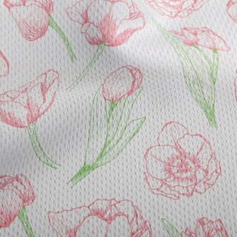 Tulips In Bloom Athletic Mesh Flat Back