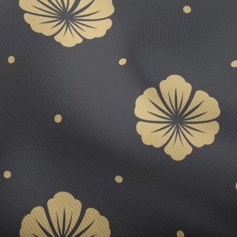 Classic Elegant Yellow Flower Dobby