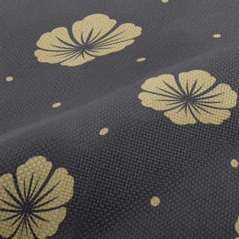 Classic Elegant Yellow Flower Performance Linen