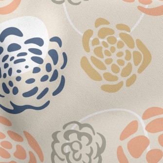 Elegant Blooming Flowers Stretch Ponte