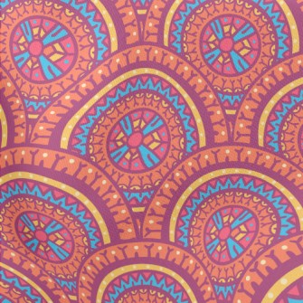 Kaleidoscope Of Cute Flowers Stretch Ponte