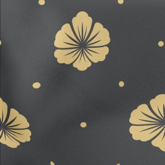 Classic Elegant Yellow Flower Stretch Ponte