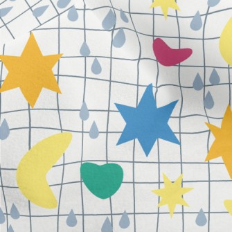 Cute Sun Starry Sky Doodle Micro Fleece