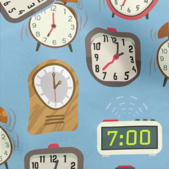 Various Small Alarm Clocks Micro Fleece