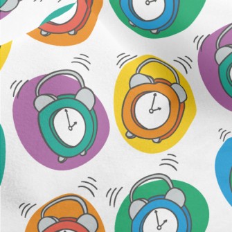 Colorful Little Alarm Clock Micro Fleece