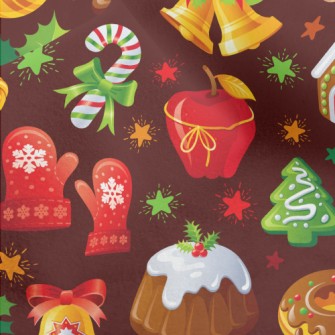 Christmas Turkey Dinner Micro Fleece