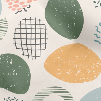 Abstract Large And Small Round Micro Fleece