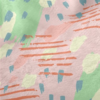 Artistic Dotted Lines Minky
