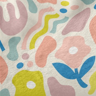 Abstract Color Block Lines Minky