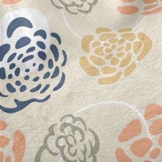 Elegant Blooming Flowers Minky