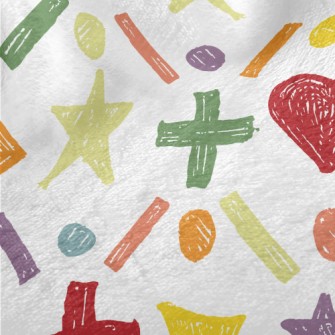 Crayon Doodle Symbols Minky