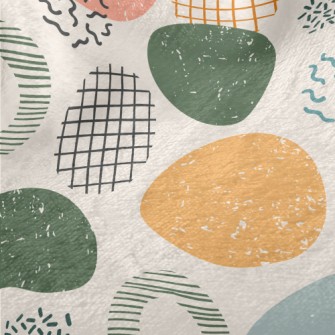 Abstract Large And Small Round Minky