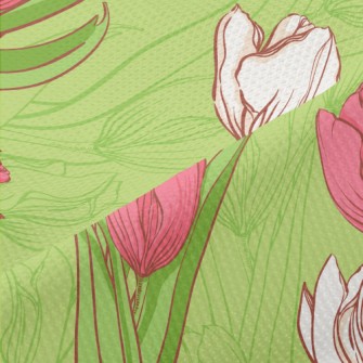 Two Color Elegant Tulips Piqué