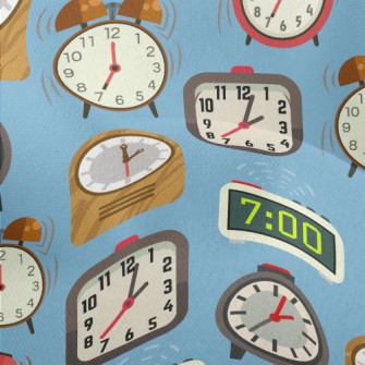 Various Small Alarm Clocks Lightweight Performance Linen