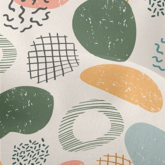 Abstract Large And Small Round Lightweight Performance Linen