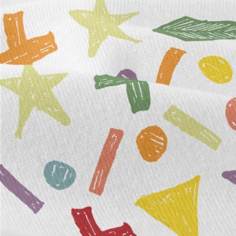 Crayon Doodle Symbols Modern Jersey