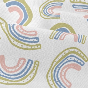 Childlike Multi-color Rainbow Modern Jersey