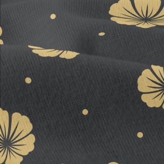 Classic Elegant Yellow Flower Modern Jersey