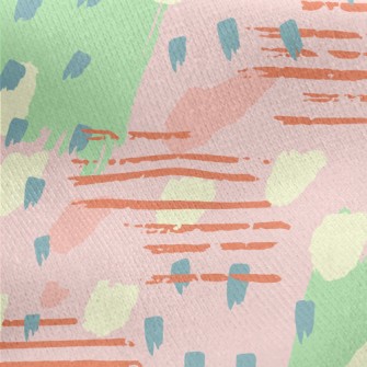 Artistic Dotted Lines Jersey Backed Fleece