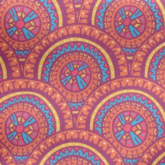 Kaleidoscope Of Cute Flowers Jersey Backed Fleece