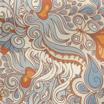 Gorgeous Water Drop Pattern Jersey Backed Fleece