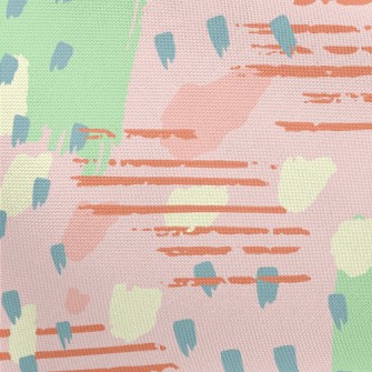 Artistic Dotted Lines Pongee