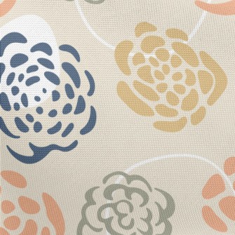 Elegant Blooming Flowers Pongee