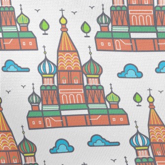 Magical Russian Castle Pongee