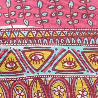 Childlike Ethnic Style Pongee