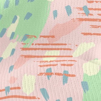 Artistic Dotted Lines Stretch Jersey