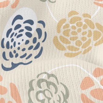 Elegant Blooming Flowers Stretch Jersey