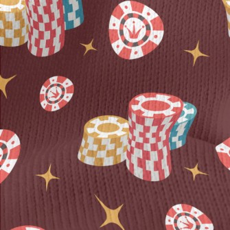 Three Color Crown Chips Stretch Jersey