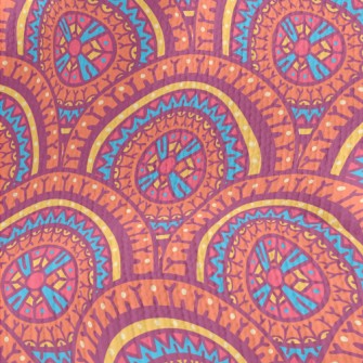 Kaleidoscope Of Cute Flowers Stretch Jersey