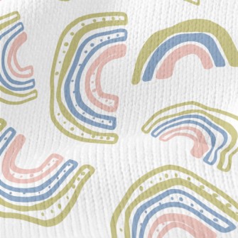 Childlike Multi-color Rainbow Stretch Jersey