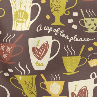 Fragrant And Delicious Coffee Lightweight Cotton Poplin