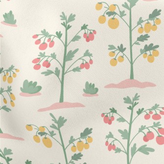 Cultivated Cherry Tomatoes Lightweight Cotton Poplin