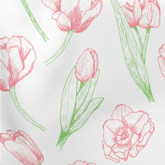 Tulips In Bloom Lightweight Cotton Poplin