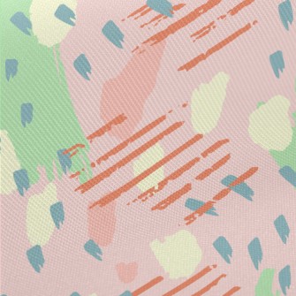 Artistic Dotted Lines Midweight Cotton Poplin