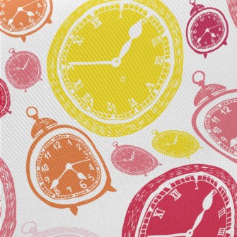 Childlike Twisted Clock Midweight Cotton Poplin