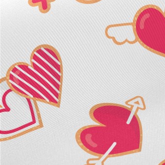 Love Wings Red Lips Midweight Cotton Poplin