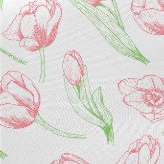 Tulips In Bloom Midweight Cotton Poplin