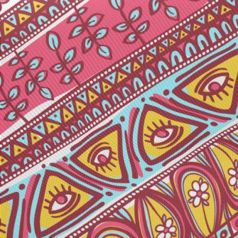 Childlike Ethnic Style Midweight Cotton Poplin