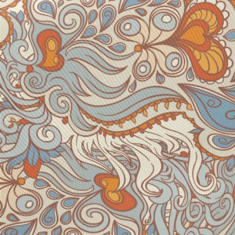 Gorgeous Water Drop Pattern Midweight Cotton Poplin
