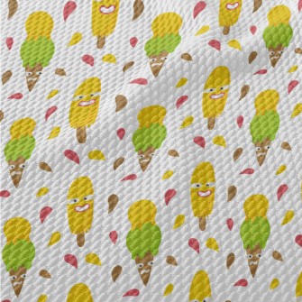 Funny Face Ice Cream Birdseye Piqué