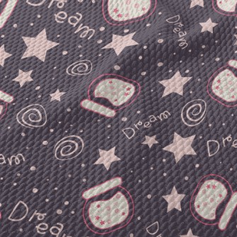 Hand Drawn Dream Night Birdseye Piqué