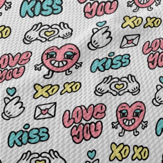 Girls' Graffiti Birdseye Piqué