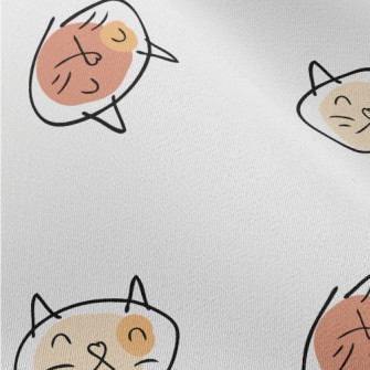 Colorful Graffiti Cat Chiffon