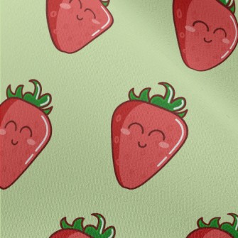 Smiling Cartoon Strawberry Chiffon