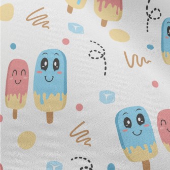 Happy Blue Pink Popsicle Chiffon